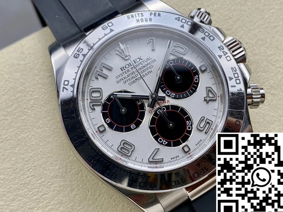 Dial White Clean 116519 Silvery Daytona Cosmograph Rolex Factory 0705